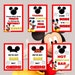 Mickey Mouse Birthday Posters, Printable Party Signs, Hot Dog Bar ...
