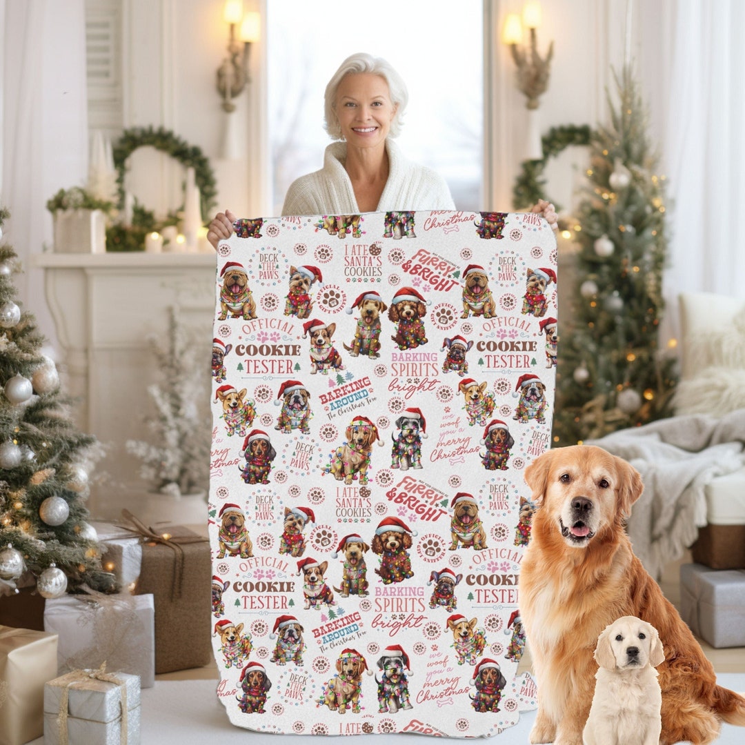 Pet Blanket Christmas Dog Blanket Funny Dog Mom Gift new Etsy
