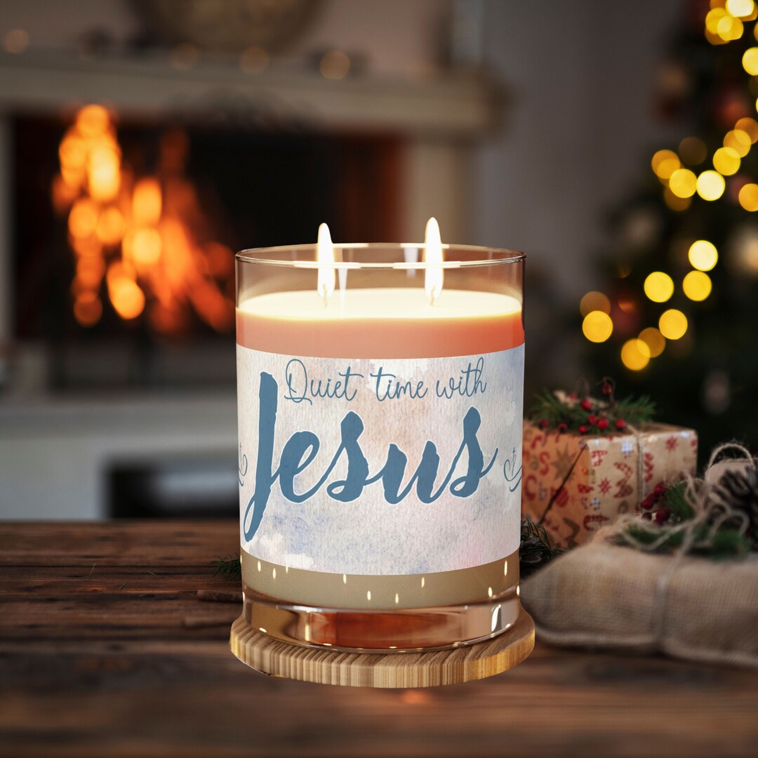 Quiet Time With Jesus Christian Candle Gift of Encouragement Etsy