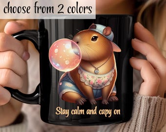 Cute Capybara Mug, Coffee Cup Gift for Capybara Lover