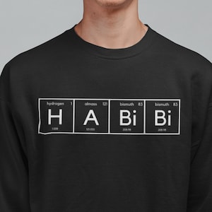 Elements of Habibi, Arabic Lebanese Word Periodic Table Shirt, Periodic Table Shirt, Stylish and Meaningful