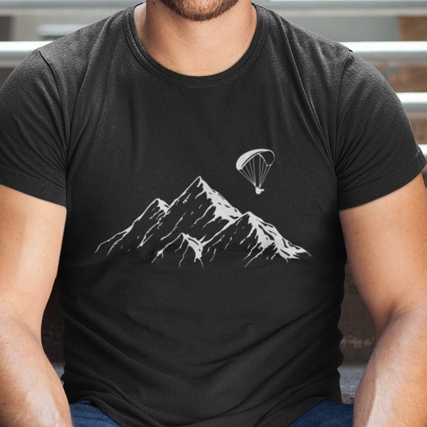 Skybound Adventurer, Paraglider Mountains Parachute Paragliding Lover T-Shirt, Gift For Adventure Seekers, High Flyer Gift