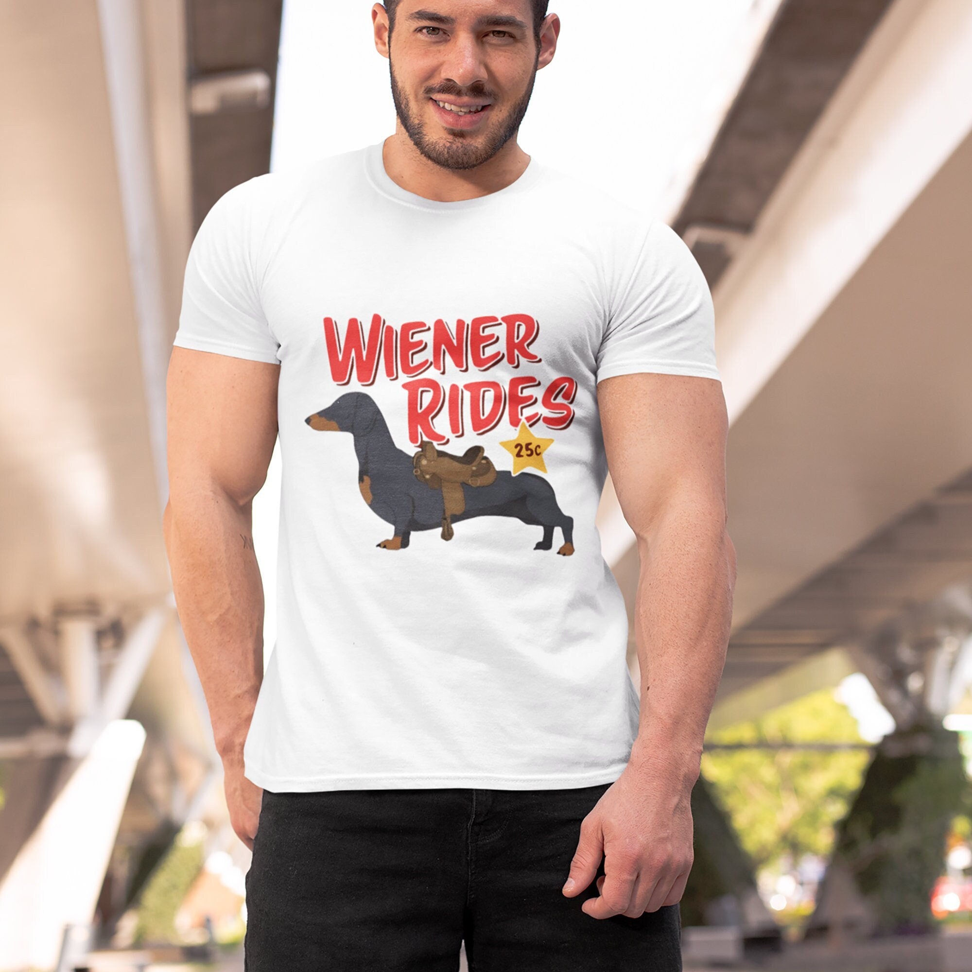 Wiener Rides, Funny Dachshund T Shirt, Great Idea for His or Hers ...