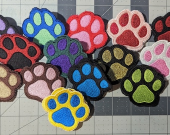 ペットの足跡 キンキー刺繍パッチ