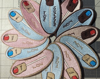 Patch brodé ventouse d'orteil