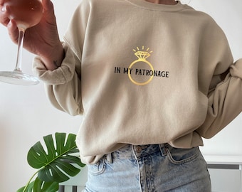 In my patronage, Mrs Gift, Bride Gift, Engagement Bridal Shower Gift, Bride Pajama Shirt, fiancé fiancée gift