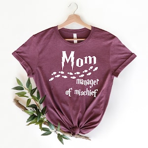 Mom Manager of mischief shirt, Mischief Family Shirts,Funny and Creative Family Tees, Mischief, Supporter,Encourager, Coordinator Tees,Funny
