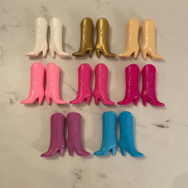 Vintage Barbie Cowgirl Western Boots - Pick A Pair!
