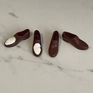 Vintage Mattel Ken Doll Brown and White Dress Shoes - Japan -1960s - Pick A Pair!
