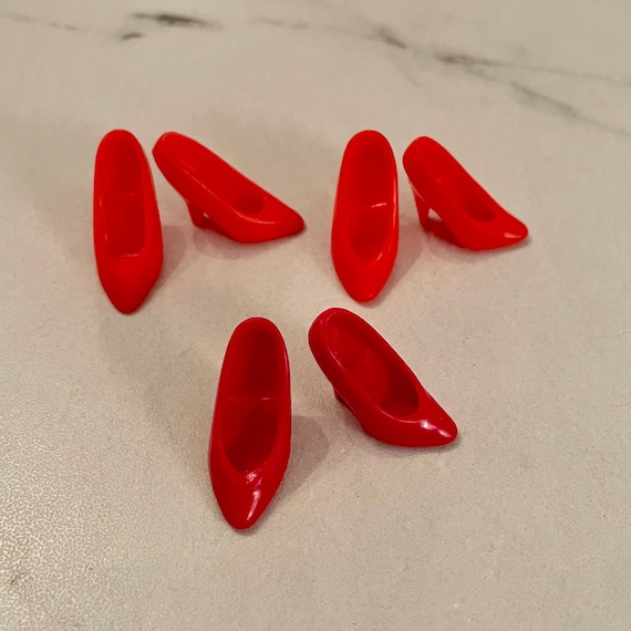 Vintage Barbie High Heel Shoes - Reds - Pick A Pair!