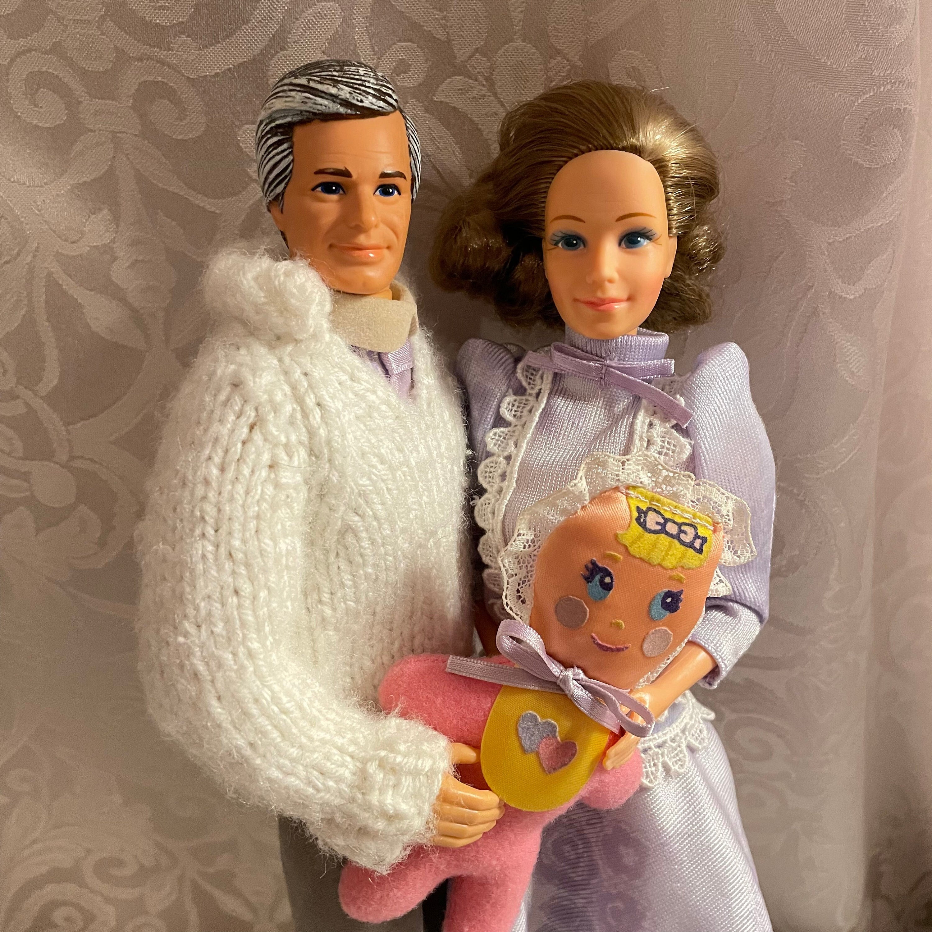 Vintage Mattel Barbie Heart Family Grandparents - 1987