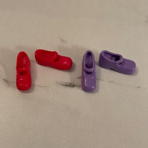 Vintage Barbie Chunky Low Heel Platform Mary Jane Shoes - Pick A Pair!