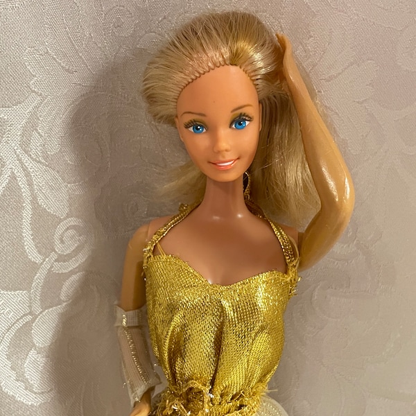 Barbie Golden Dream Made Taiwan Mattel Vintage 80's