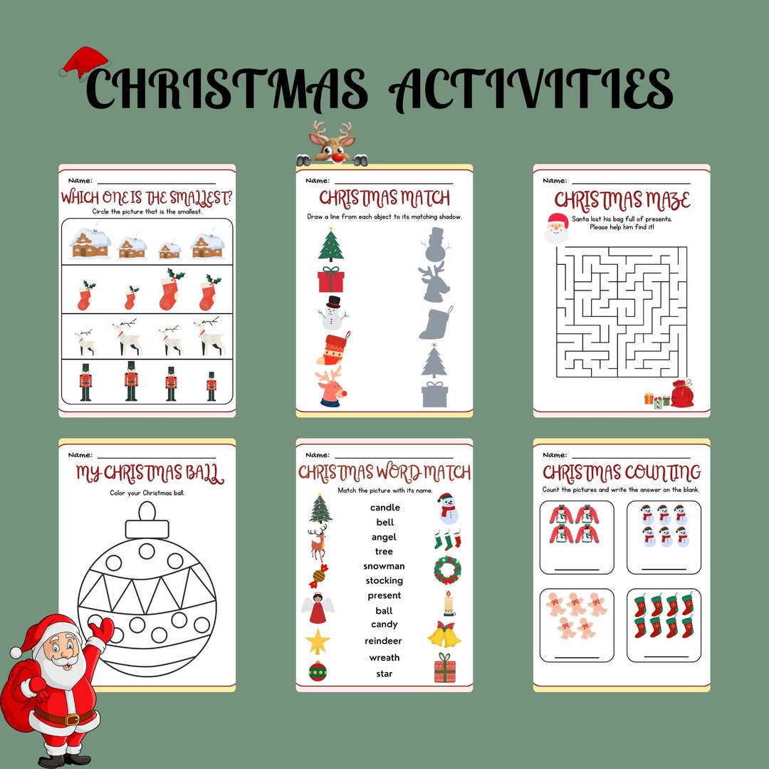 Christmas Activities for Children Etsy UK