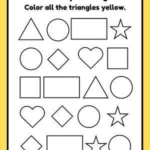 Educational Printables for Kindergarten and Primary School Etsy