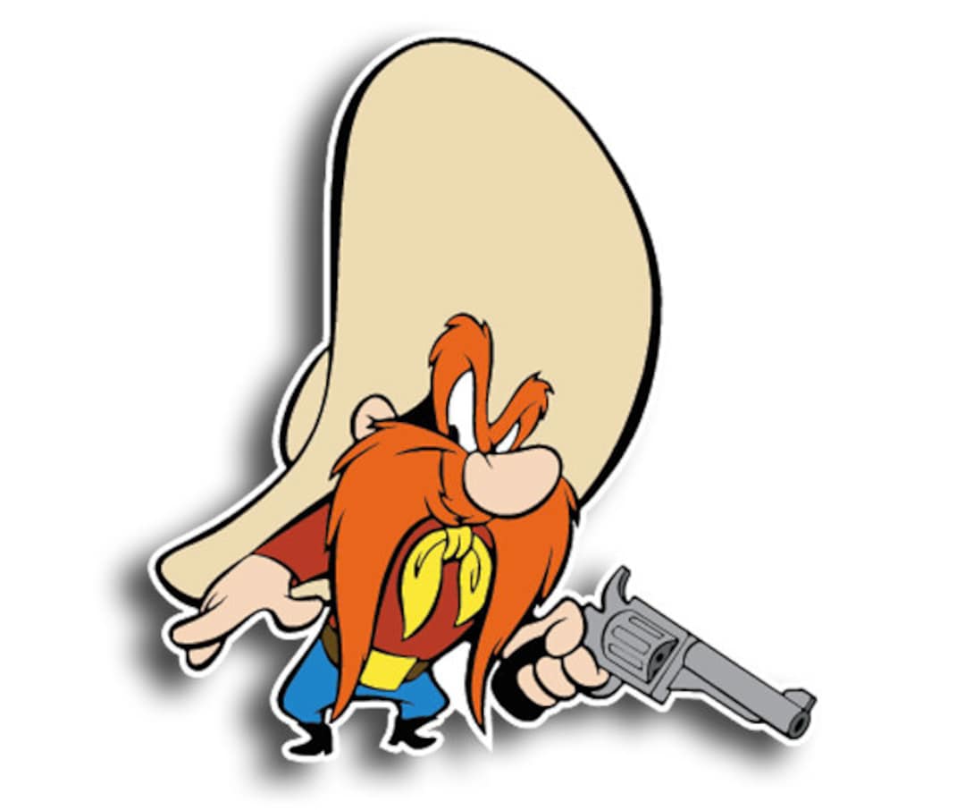 Yosemite Sam With Gun Looney Tunes Vinyl Sticker Yo Sam Looney Tunes ...