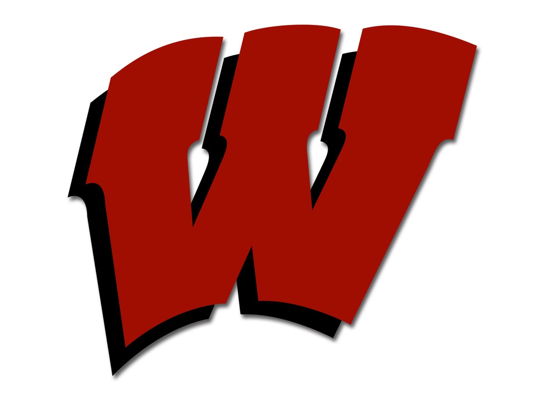 Wisconsin Badgers W Logo Sticker Wisconsin Vinyl Decal - Etsy