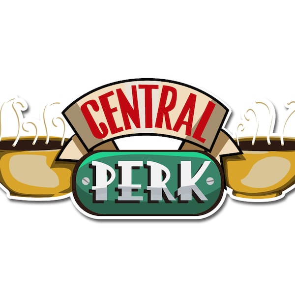 Central Perk Logo Sticker | Friends vinyl Decal | F.R.I.E.N.D.S Gift For her