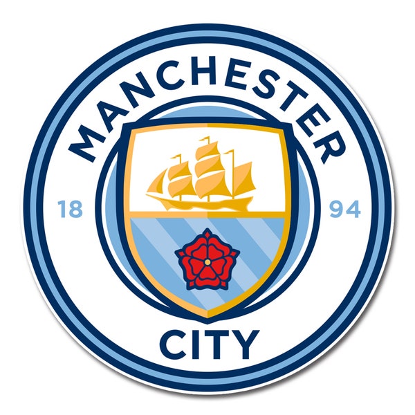 Manchester City Soccer Sticker | Manchester City Futbol Club Vinyl Decal