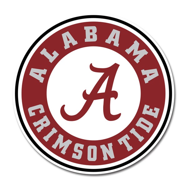 Alabama Crimson Tide Logo Sticker | Alabama vinyl Decal