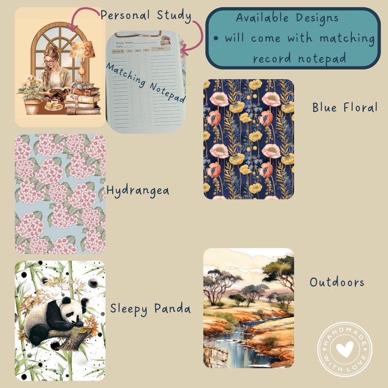 Ministry Record Book With Notepad, Jehovah Witness Service Book