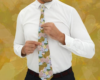 Necktie "Peony Cluster"
