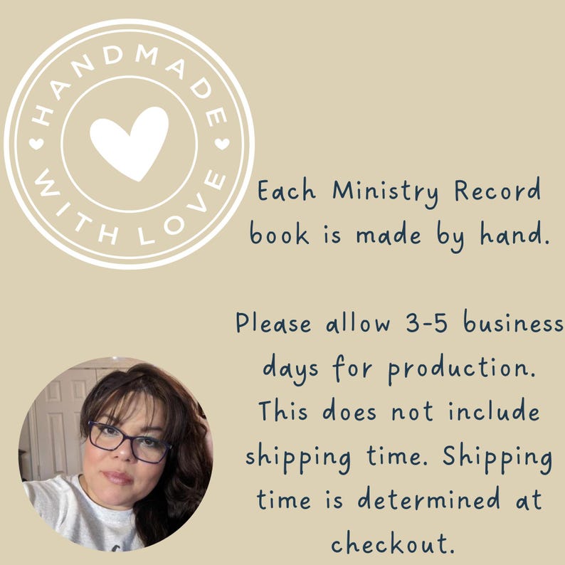 Ministry Record Book With Notepad, Jehovah Witness Service Book