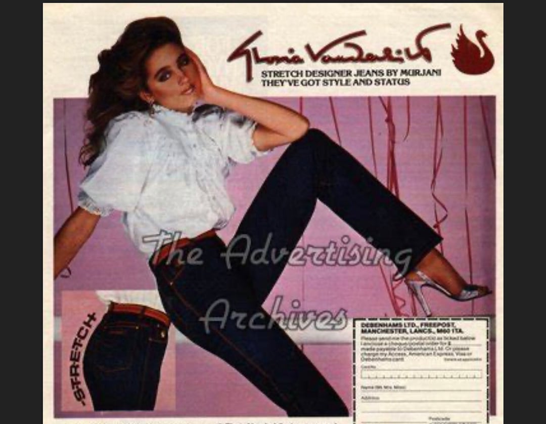 Vintage Gloria Vanderbilt by Murjani 1970s High Waisted Jeans Etsy