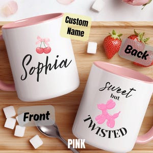 Custom Name Mug, Personalized Coffee Mug, Birthday Gift for Sister, Funny Coffee Mug, Gift For Bestie Friend, Foodie Gift