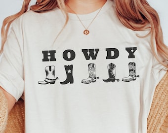 Howdy T-Shirt For Women - Southern Cowgirl Country Music Top
