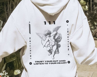 111 Angel Number Hoodie: Trendy Y2K Aesthetic, Witchy Streetwear