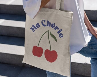 Aesthetic Canvas Tote Bag: Retro Market Shoulder Bag
