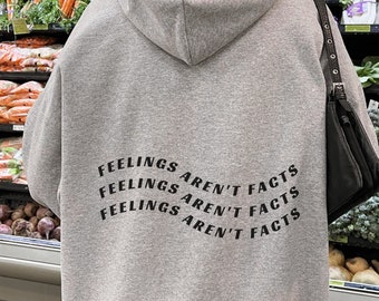 Mental Health Hoodie: Words on Back, Y2K Aesthetic, Positive Gift