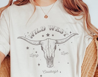 Retro Cowgirl Shirt for Rodeo T Shirt Cowgirl Graphic Tee Cowboy Gift for Her Cowgirl Shirt for Country Music Shirt Western Graphic Tee Gift