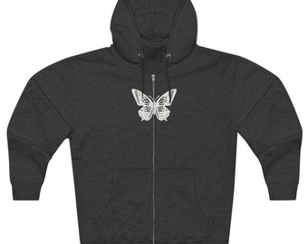 Zip up Hoodie Y2k Sweatshirt Butterfly Hoodie Womens Trendy