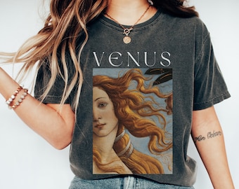 Botticelli T Shirt Birth of Venus Shirt Botticelli T Shirt Art lover Shirt Famous Art Painting Crewneck Trendy Art Aesthetic Clothing Gifts