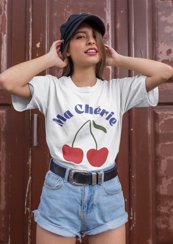 Camisa retro con camiseta de cerezas para ropa de verano Camisetas graficas para mujeres Camisa de moda con camisa de cereza para ideas de regalos de camisa foodie Etsy Espana