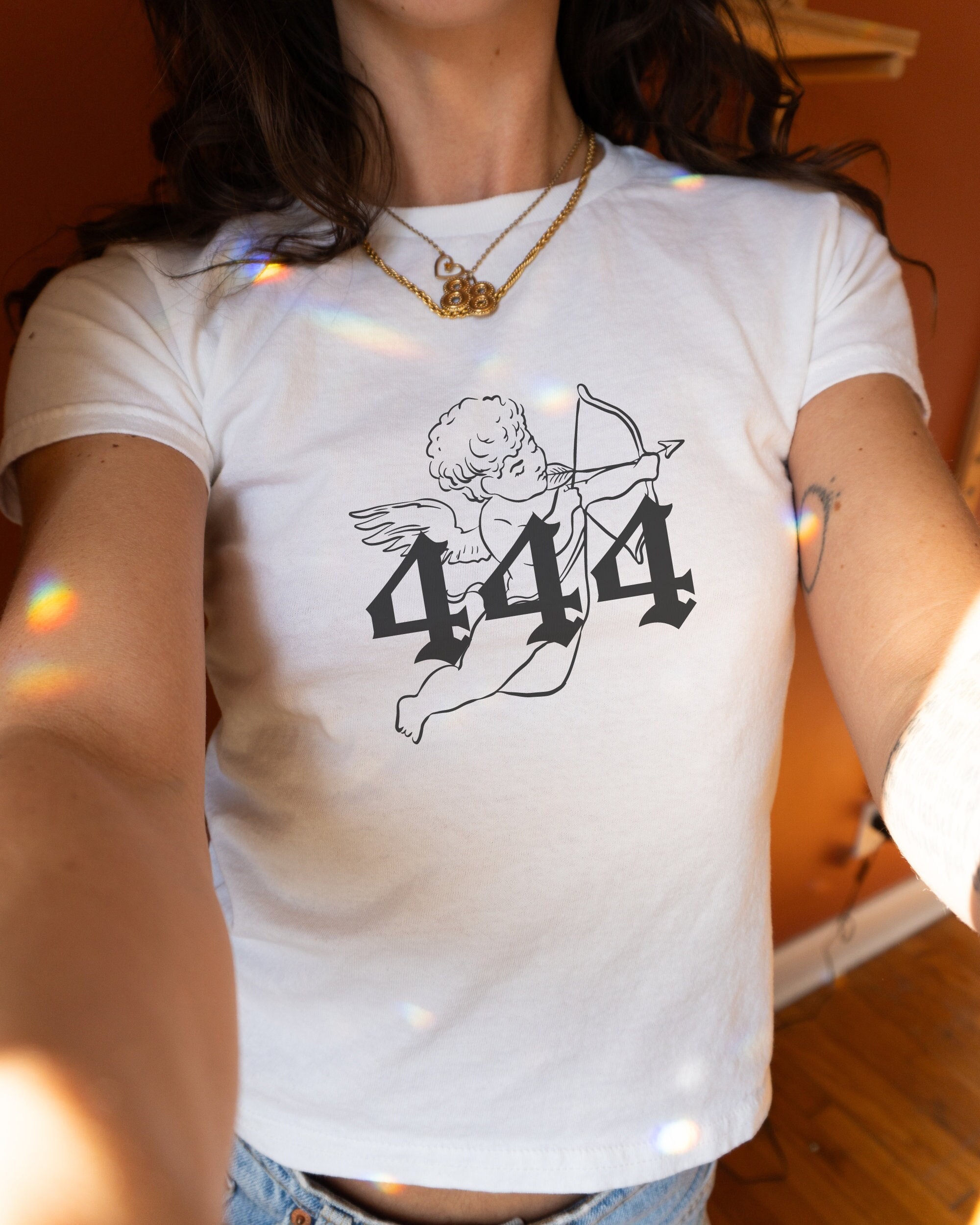444 Angel Crop Top - Etsy