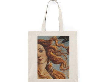 Sac fourre-tout Botticelli Sac fourre-tout en toile Sac fourre-tout Naissance de Vénus Sac Botticelli Sac fourre-tout tendance Sac artistique Sac esthétique pour femme Cadeaux