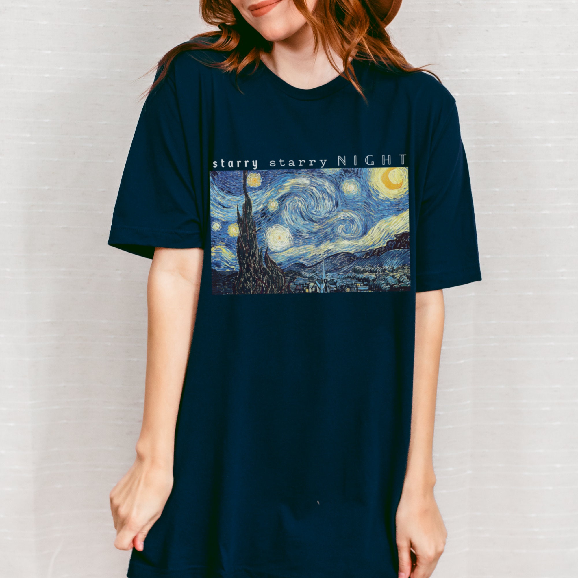Vincent Van Gogh T Shirt Starry Night Shirt Van Gogh T Shirt Art Lover ...