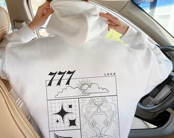 777 Angel Number Hoodie and Sweater for Women Trendy Hoodie