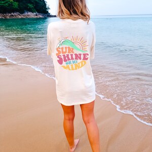 Summer T Shirt Coconut Girl Aesthetic Tee Shirt for Summer Sunshine Shirt Beach Bum Aesthetic Summer Shirt for Women Beach Tee Granola Girl