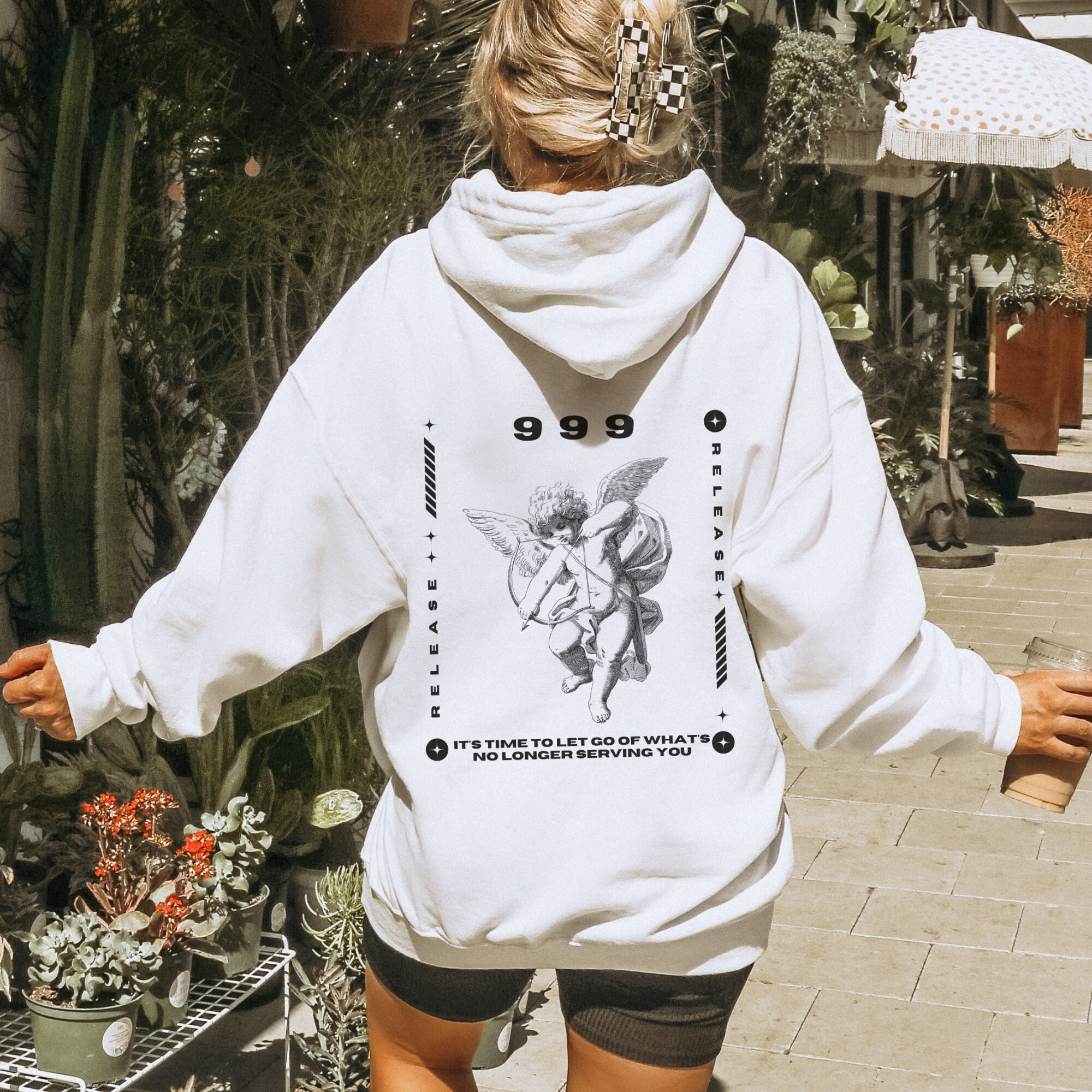 さらに100円引き◆ISTKUNST◆SAY HOODIE 999 Angel Number Hoodie and Sweater for Women Trendy Hoodie