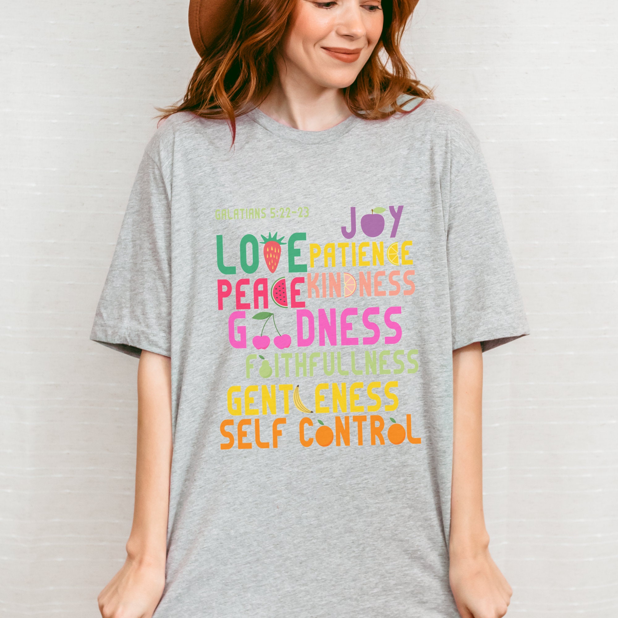 Fruit of the Spirit Shirt Bible Verse Shirt for Christians Scripture ...