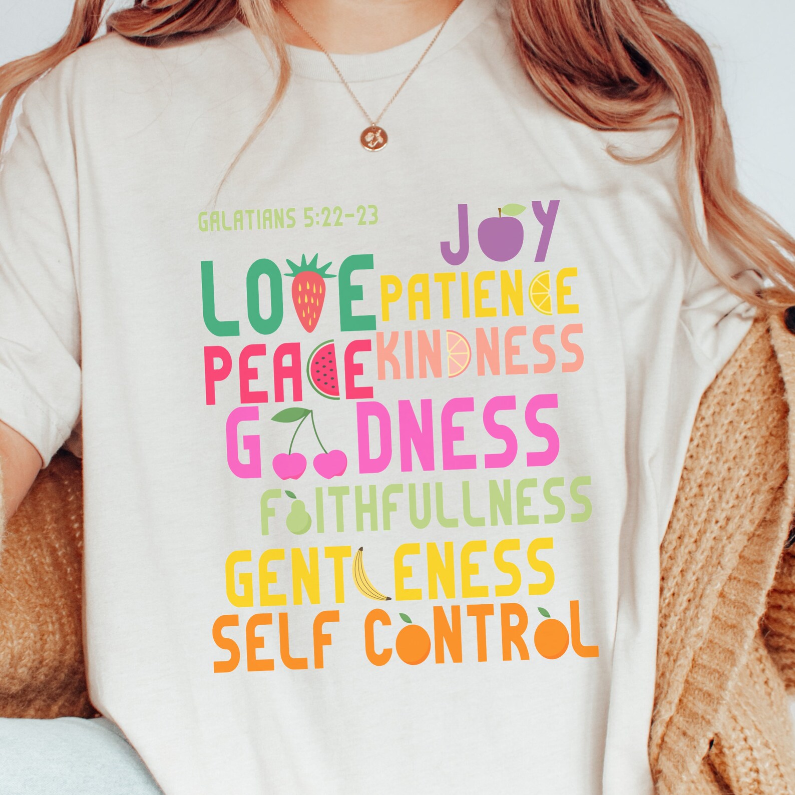 Fruit of the Spirit Shirt Bible Verse Shirt for Christians Scripture ...