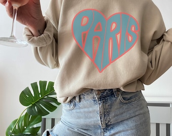 Paris Sweatshirt- Paris France Shirt- Eiffel Tower Shirt-Gift for Travelers