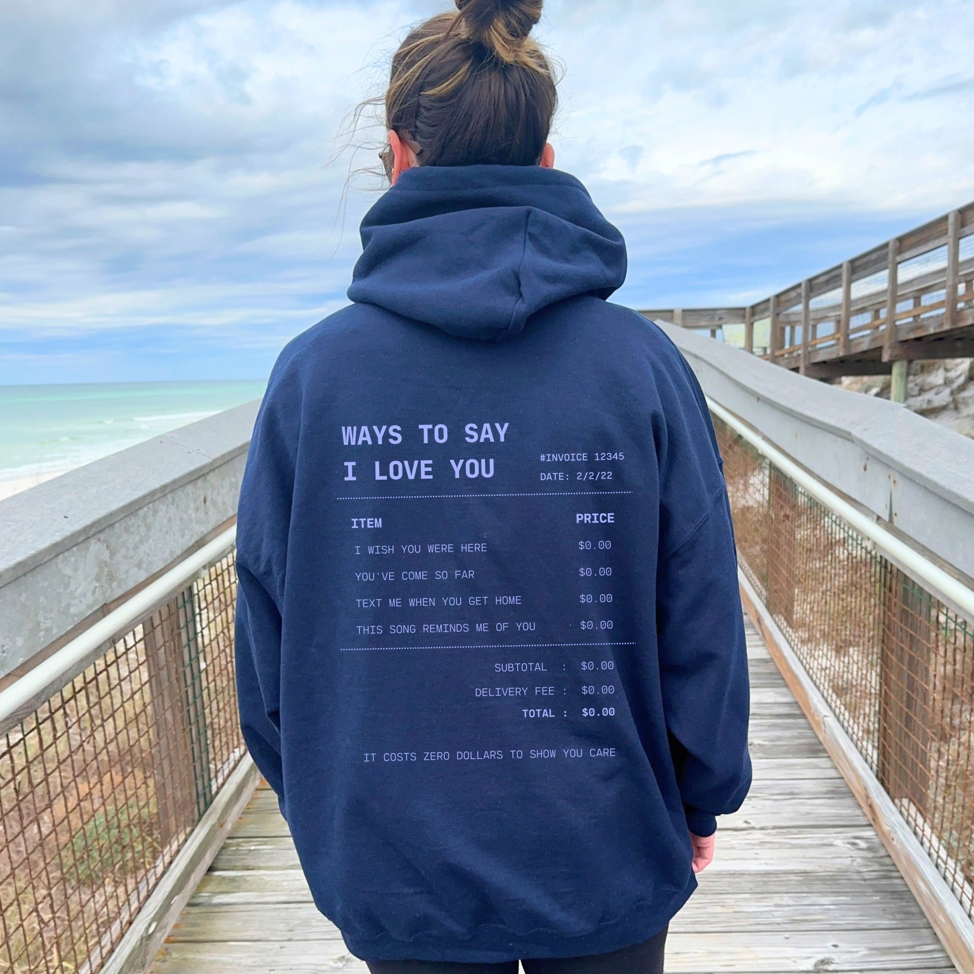 Different Ways to Say I Love You Hoodie With Words