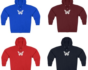 Zip up Hoodie Y2k Sweatshirt Butterfly Hoodie Womens Trendy