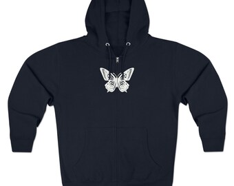 Zip up Hoodie Y2k Sweatshirt Butterfly Hoodie Womens Trendy