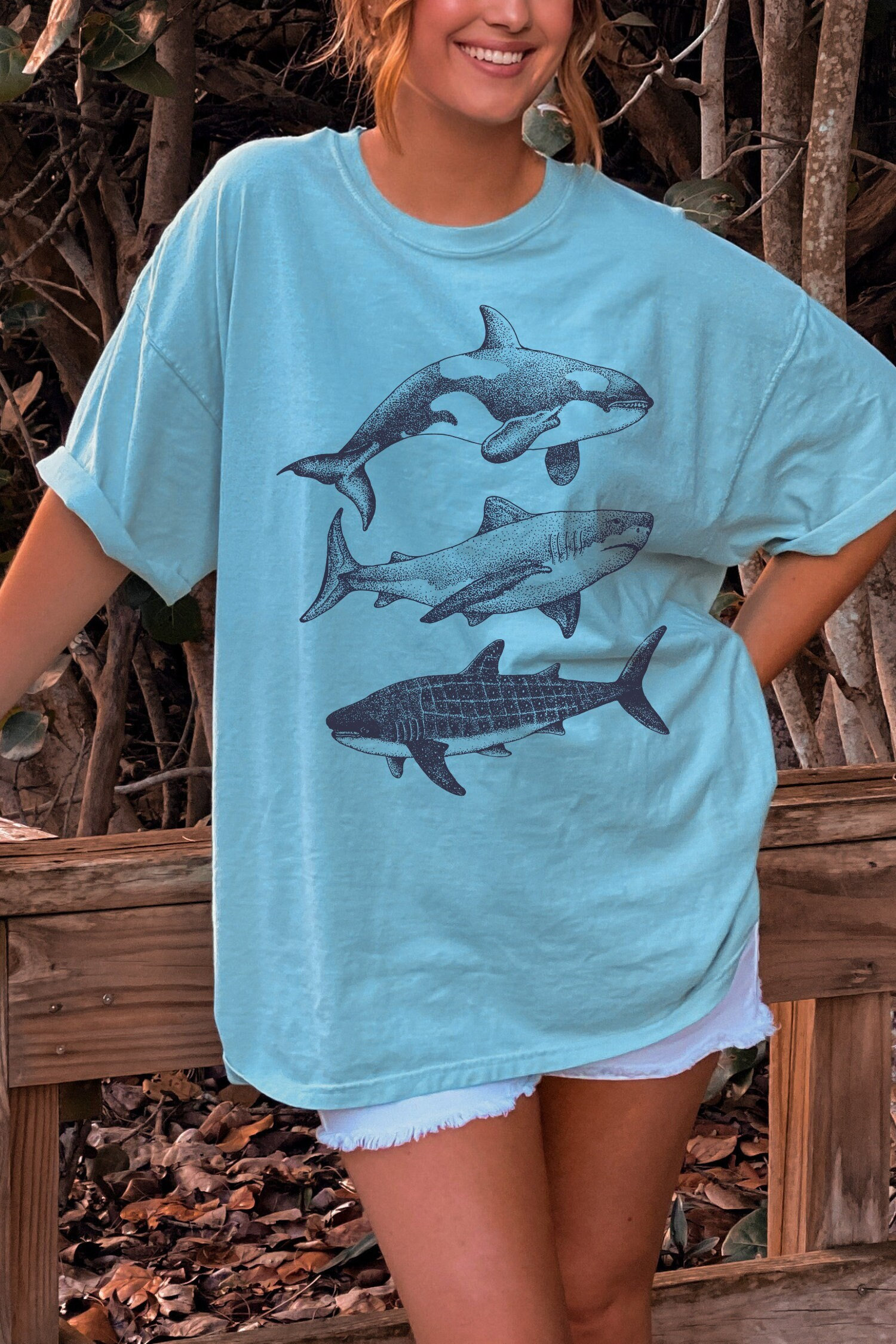 Whale Shark Shirt Summer T Shirt Coconut Girl Aesthetic